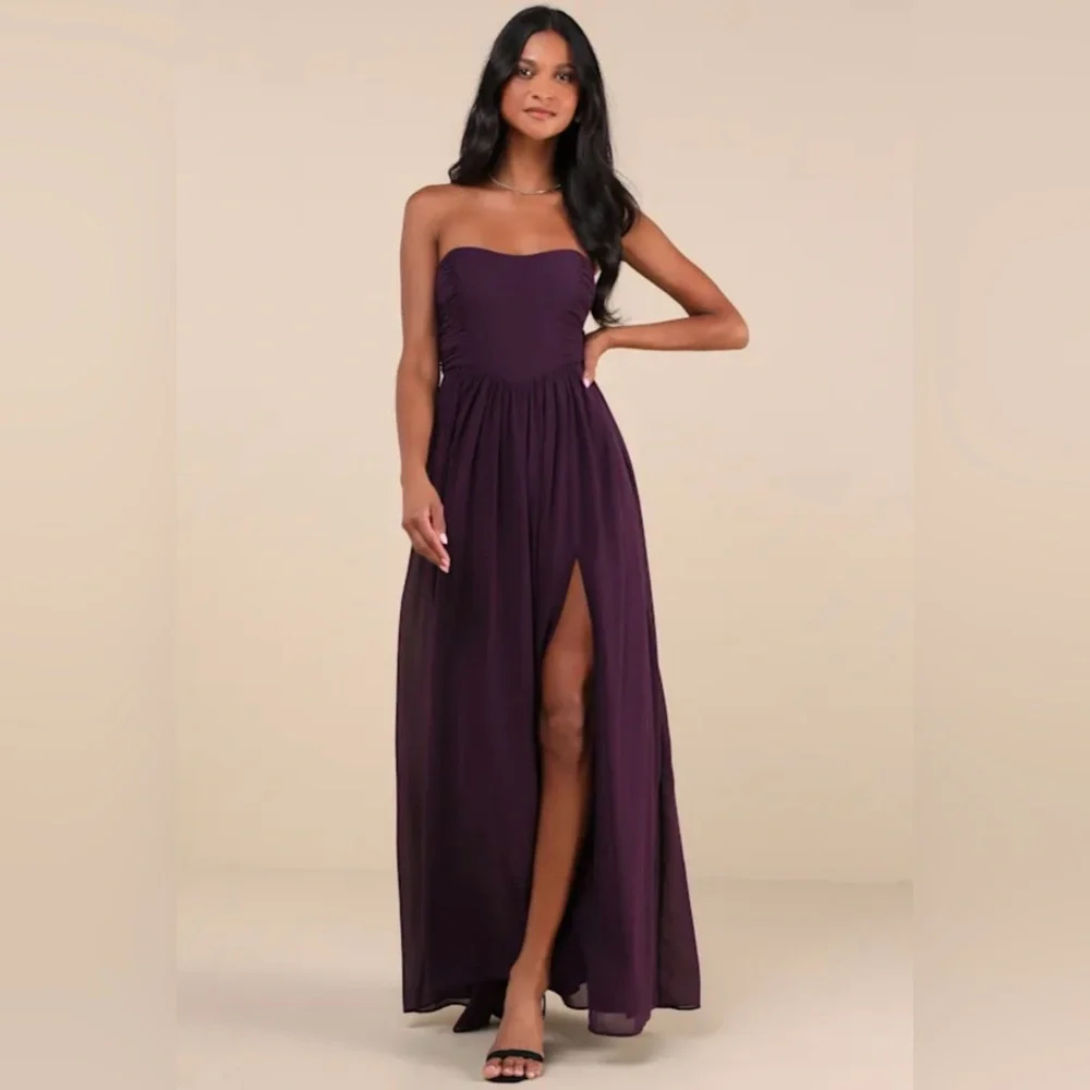 lulus dusty purple dress Signature Elegance Dusty Lavender Satin One-Shoulder Maxi Dress